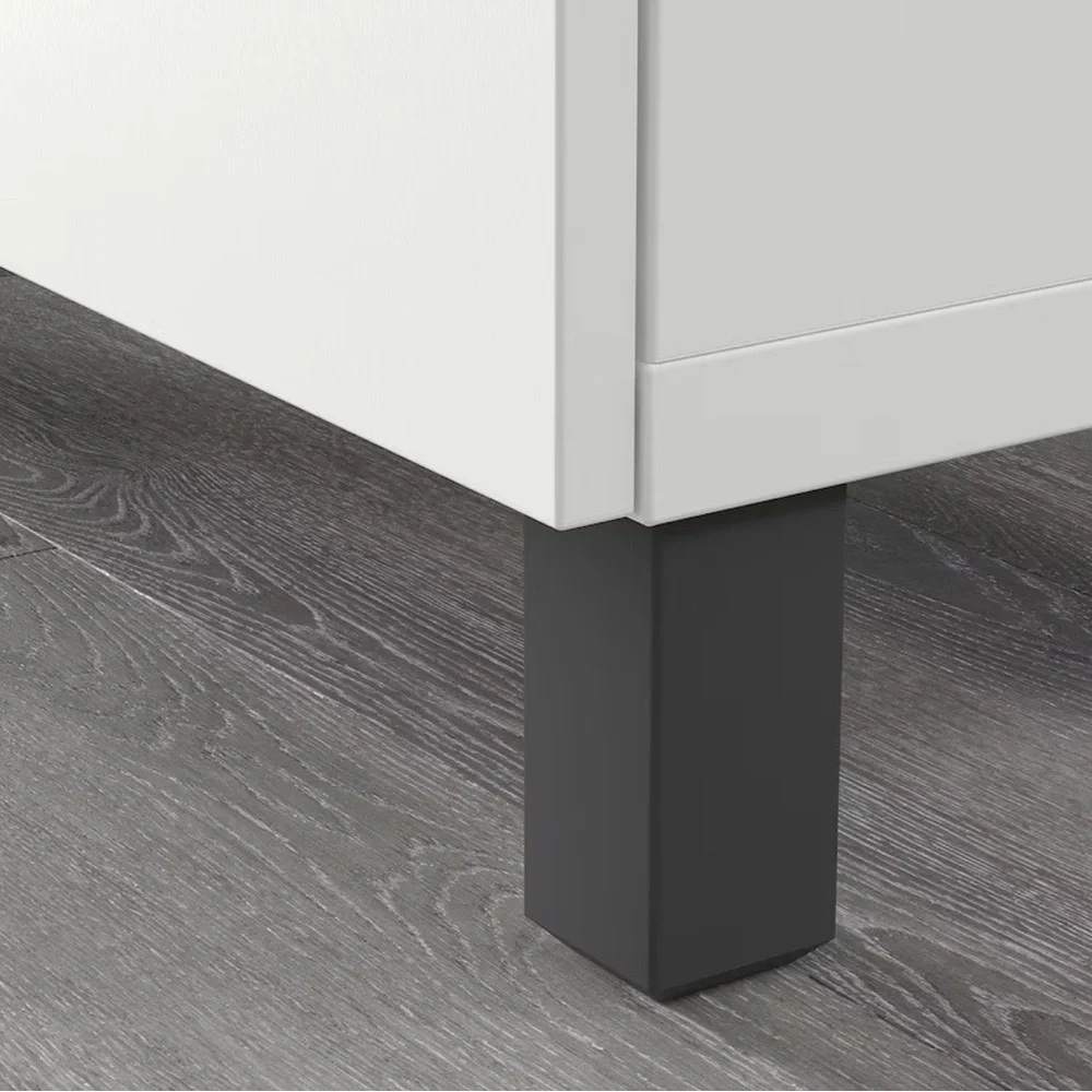 IKEA STUBBARP 705.139.16 Legs dark gray 2pack New